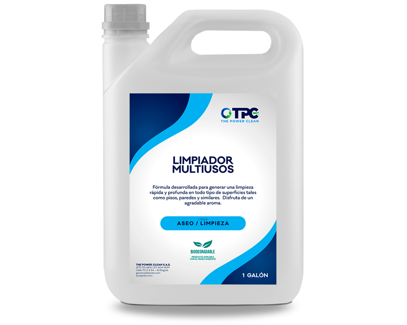 Limpiador Multiusos  500 ml, Litro, Galón, Garrafa – TPC Bio